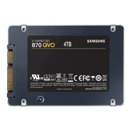 SAMSUNG 870 QVO Series 2.5" 4TB SATA III Samsung V-NAND 4bit MLC Internal Solid State Drive (SSD) MZ-77Q4T0BW