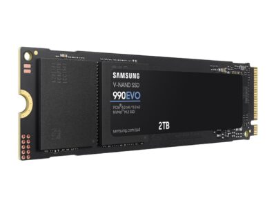 SAMSUNG SSD 990 EVO 2TB, PCIe 5.0 M.2 2280, Seq. Read Speeds Up-to 5,000MB/s (MZ-V9E2T0B/AM)