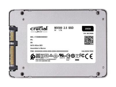 CT250MX500SSD1 - Crucial MX500 250GB 3D NAND SATA 2.5 Inch Internal SSD, up to 560 MB/s