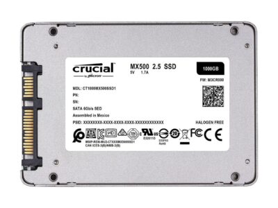 CT1000MX500SSD1 - Crucial MX500 1TB 3D NAND SATA 2.5-inch Internal SSD