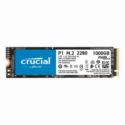 Crucial P1 1TB 3D NAND NVMe PCIe Internal SSD, up to 2000 MB/s - CT1000P1SSD8