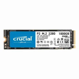 Crucial P2 1TB 3D NAND NVMe PCIe M.2 SSD Up to 2400 MB/s - CT1000P2SSD8