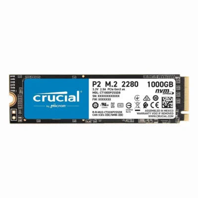 Crucial P2 1TB 3D NAND NVMe PCIe M.2 SSD Up to 2400 MB/s - CT1000P2SSD8