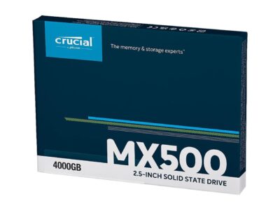 Crucial MX500 4TB CT4000MX500SSD1 - 3D NAND SATA 2.5 Inch Internal SSD, up to 560 MB/s