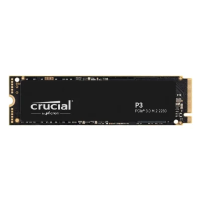 Crucial P3 500GB PCIe 3.0 3D NAND NVMe M.2 SSD, up to 3500MB/s - CT500P3SSD8