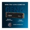 Crucial P3 Plus M.2 2280 500GB PCI-Express 4.0 x4 NVMe 3D NAND Internal Solid State Drive (SSD) CT500P3PSSD8