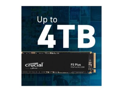 Crucial P3 Plus M.2 2280 500GB PCI-Express 4.0 x4 NVMe 3D NAND Internal Solid State Drive (SSD) CT500P3PSSD8