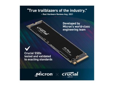 Crucial P3 Plus M.2 2280 500GB PCI-Express 4.0 x4 NVMe 3D NAND Internal Solid State Drive (SSD) CT500P3PSSD8