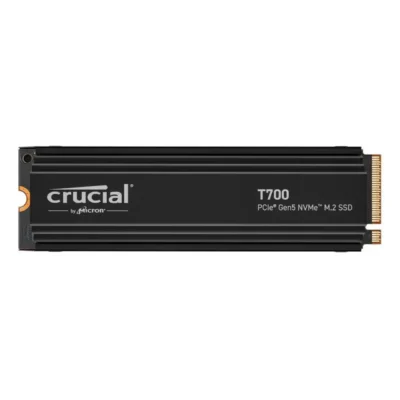 Crucial T700 GEN5 NVME M.2  SSD w/ Heatsink 2280 1TB PCI-Express 5.0 x4 TLC NAND2 Internal Solid State Drive (SSD) CT1000T700SSD5