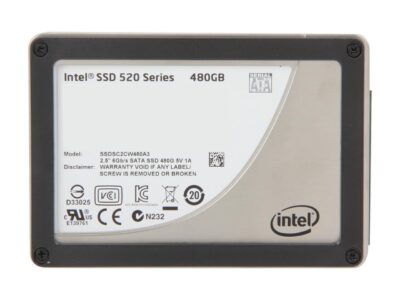 Intel 520 Series Cherryville 2.5" 480GB SATA III MLC Internal Solid State Drive (SSD) SSDSC2CW480A310