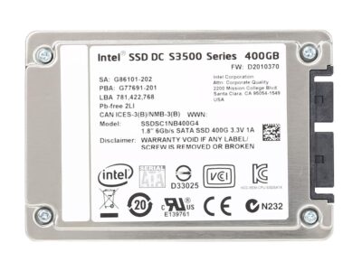 Intel SSD DC S3500 Series 400GB SATA III MLC Internal Solid State Drive (SSD) SSDSC1NB400G401