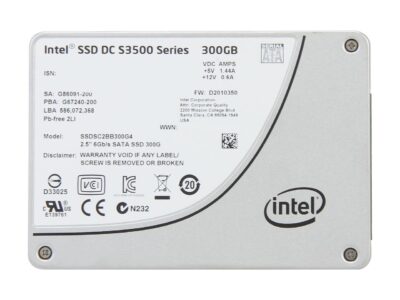 Intel DC S3500 SSDSC2BB300G401 2.5" 300GB SATA 3.0 6Gb/S MLC Solid State Drive