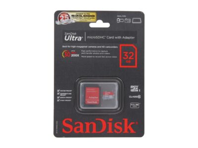 SanDisk Ultra UHS-I 32GB microSDHC Flash Card Model SDSDQUI-032G-A11