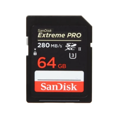 SanDisk Extreme Pro 64GB Secure Digital Extended Capacity (SDXC) Flash Card Model SDSDXPB-064G-A46