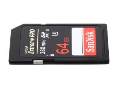 SanDisk Extreme Pro 64GB Secure Digital Extended Capacity (SDXC) Flash Card Model SDSDXPB-064G-A46