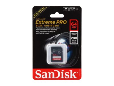 SanDisk Extreme Pro 64GB Secure Digital Extended Capacity (SDXC) Flash Card Model SDSDXPB-064G-A46