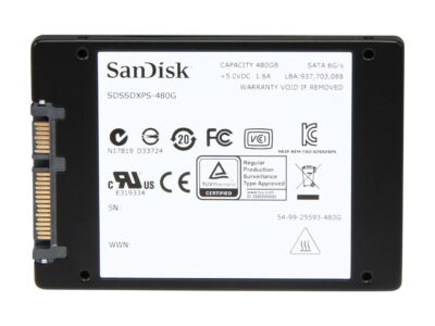 SanDisk Extreme Pro 2.5" 480GB SATA 6.0Gb/s MLC Internal Solid State Drive (SSD) SDSSDXPS-480G-G25