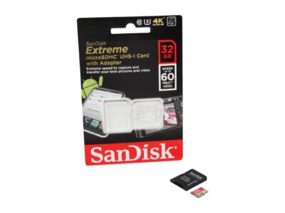 SanDisk Extreme 32GB microSDHC Flash Card with adapter - Global Model SDSDQXN-032G-G46A