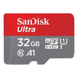 SanDisk 32GB Ultra microSDHC A1 UHS-I/U1 Class 10 Memory Card with Adapter, Speed Up to 120MB/s (SDSQUA4-032G-GN6MA)