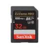 SanDisk 32GB Extreme Pro SDHC UHS-I/U3 V30 Class 10 Memory Card, Speed Up to 100MB/s (SDSDXXO-032G-GN4IN)