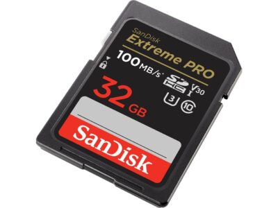 SanDisk 32GB Extreme Pro SDHC UHS-I/U3 V30 Class 10 Memory Card, Speed Up to 100MB/s (SDSDXXO-032G-GN4IN)