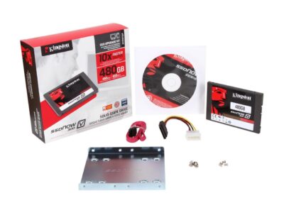 Kingston SSDNow V300 Series SV300S3D7/480G 2.5" 480GB SATA III Internal Solid State Drive (SSD) Desktop Bundle Kit