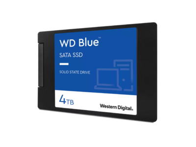 Western Digital Blue 2.5" 4TB SATA III 3D NAND Internal Solid State Drive (SSD) WDS400T2B0A