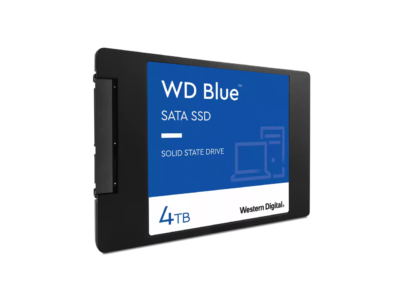 Western Digital Blue 2.5" 4TB SATA III 3D NAND Internal Solid State Drive (SSD) WDS400T2B0A