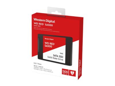 Western Digital WD Red SA500 2.5" 500GB SATA III 3D NAND Internal Solid State Drive (SSD) WDS500G1R0A