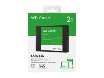 WD Green 2TB Internal SSD Solid State Drive - SATA 6Gb/s 2.5 Inch - WDS200T2G0A