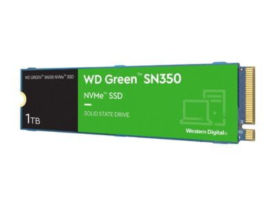 Western Digital WD Green 1TB SN350 NVMe M.2 2280 PCI-Express 3.0 x4 Internal Solid State Drive (SSD) WDS100T3G0C