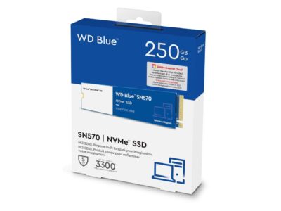 Western Digital WD Blue SN570 NVMe M.2 2280 250GB PCI-Express 3.0 x4 TLC Internal Solid State Drive (SSD) WDS250G3B0C