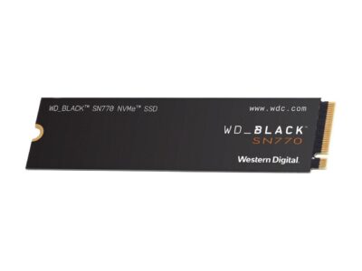 Western Digital WD_BLACK SN770 M.2 2280 250GB PCIe Gen4 16GT/s, up to 4 Lanes Internal Solid State Drive (SSD) WDS250G3X0E