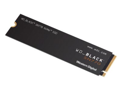 Western Digital WD_BLACK SN770 M.2 2280 500GB PCIe Gen4 16GT/s, up to 4 Lanes Internal Solid State Drive (SSD) WDS500G3X0E