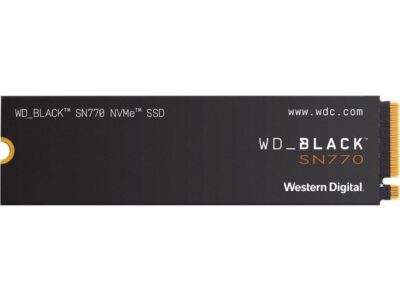 Western Digital WD_BLACK SN770 M.2 2280 500GB PCIe Gen4 16GT/s, up to 4 Lanes Internal Solid State Drive (SSD) WDS500G3X0E