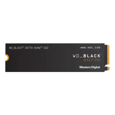 Western Digital WD_BLACK SN770 M.2 2280 1TB PCIe Gen4 16GT/s, up to 4 Lanes Internal Solid State Drive (SSD) WDS100T3X0E