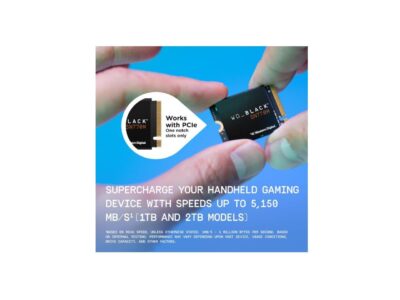 WD_BLACK 500GB SN770M M.2 2230 NVMe SSD for Handheld Gaming Devices, Speeds up to 5,000MB/s, TLC 3D NAND, Great for Steam Deck and Microsoft Surface - WDBDNH5000ABK-WRSN