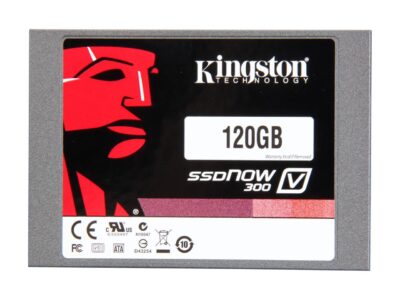 Kingston  SSDNow V300 Series  SV300S3D7/120G  2.5"  120GB  SATA III  Internal Solid State Drive (SSD) Desktop Bundle Kit