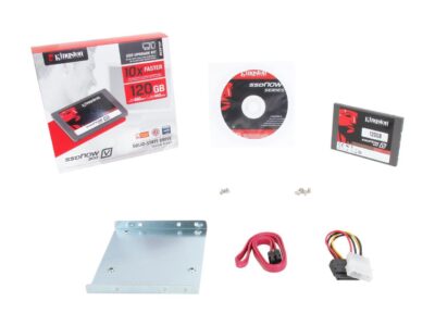 Kingston  SSDNow V300 Series  SV300S3D7/120G  2.5"  120GB  SATA III  Internal Solid State Drive (SSD) Desktop Bundle Kit