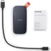 SanDisk 1TB Portable SSD - Up to 520MB/s, USB-C, USB 3.2 Gen 2 - SDSSDE30-1T00-G25