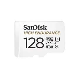 Sandisk SDSQQNR-128G-AN6IA 128GB High Endurance UHS-I MicroSDXC Memory Card with SD Adapter
