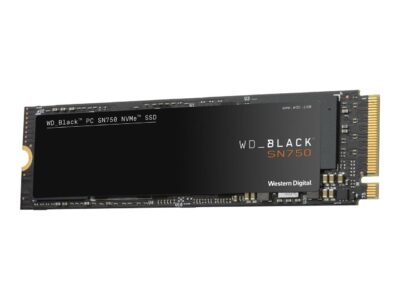 WD - Black SN750 NVMe SSD 1TB Internal PCI Express 3.0 x4 (NVMe) Solid State Drive for Laptops Western Digital WDBRPG0010BNC-WRSN