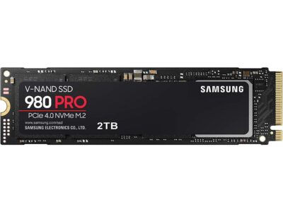 SAMSUNG 980 PRO M.2 2280 2TB PCIe Gen 4.0 x4, NVMe 1.3c Samsung V-NAND Internal Solid State Drive (SSD) MZ-V8P2T0BW