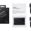 SAMSUNG T9 Portable SSD 2TB Black, Up-to 2,000MB/s, USB 3.2 Gen2, Ideal use for Gaming, Students and Professionals, External Solid State Drive MU-PG2T0B