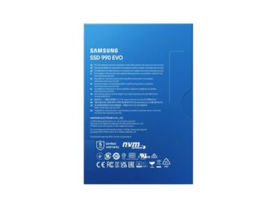 SAMSUNG SSD 990 EVO 1TB PCIe 4.0 x4 and PCIe 5.0 x2 M.2 2280 Up to 5,000MB/s NVMe 2.0 Internal Solid State Drive MZ-V9E1T0BW