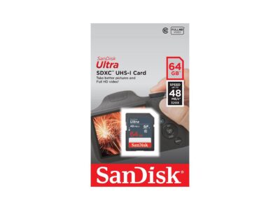 SanDisk Ultra 64GB UHS-I Class 10 SDXC SDSDUNB-064G-GN3IN Memory Card