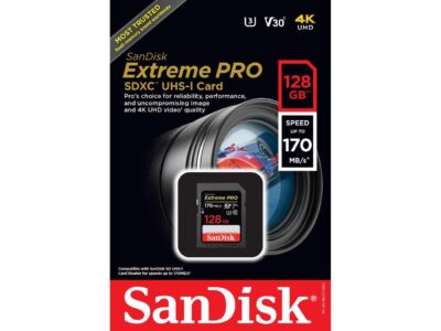 SanDisk 128GB Extreme PRO UHS-I SDXC Memory Card SDSDXXY-128G-ANCIN