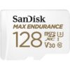 SanDisk MAX ENDURANCE 128 GB Class 10/UHS-I U3 microSDHC 1 Pack SDSQQVR128GAN6IA