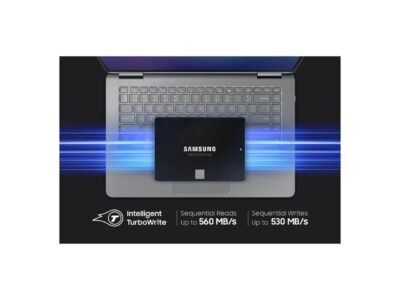 Samsung 870 EVO MZ-77E500E 500 GB Solid State Drive - 2.5" Internal - SATA (SATA/600) - Desktop PC, Notebook, Storage System Device Supported - 560 MB/s Maximum Read Transfer Rate - 256-bit Encry