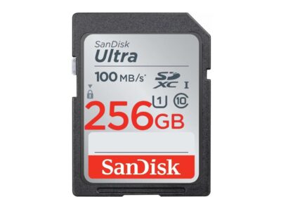 Sandisk SDSDUNR-256G-AN6IN 256GB Ultra SDHC Memory Card C10, U1, UHS 100MB-s